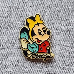 Disney Minnie Mouse Messages Plastic Magnet VTG Fridge Decor